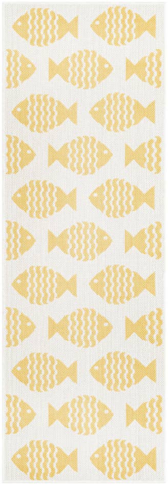 Detail image of 2' x 6' 1 Easy-Clean Coastal Indoor / Outdoor Runner Rug