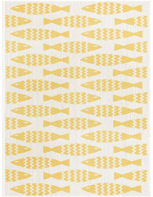 Detail image of 2' x 8' Easy-Clean Coastal Indoor / Outdoor Runner Rug