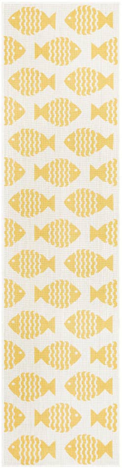 Detail image of 2' x 8' Easy-Clean Coastal Indoor / Outdoor Runner Rug