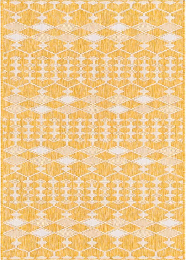 2' 7 x 10' Easy-Clean Lattice Indoor / Outdoor Runner Rug