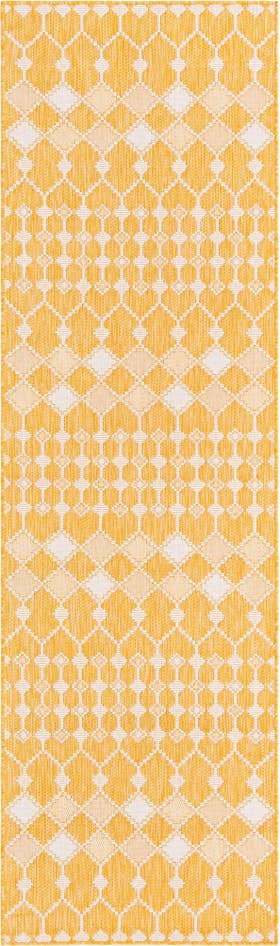 Detail image of 2' 7 x 10' Easy-Clean Lattice Indoor / Outdoor Runner Rug