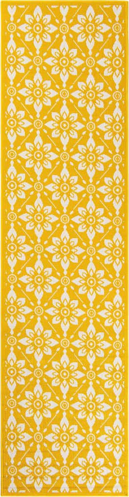 2' 7 x 10' Easy-Clean Lattice Indoor / Outdoor Runner Rug