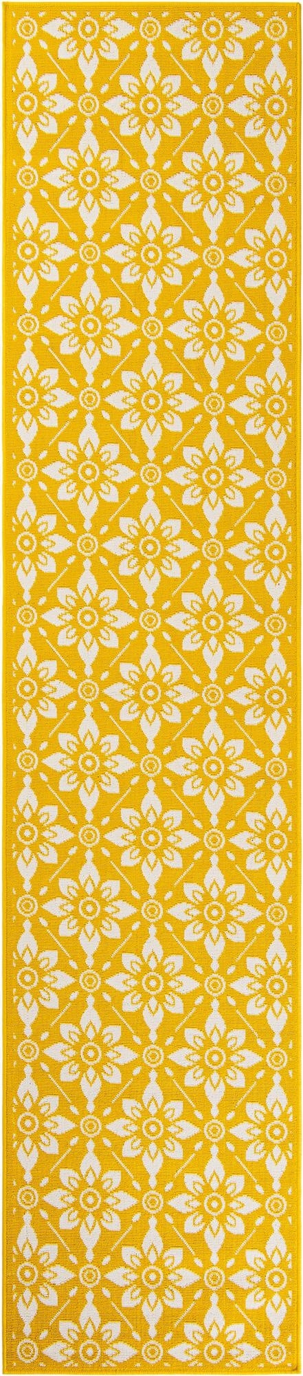 2' 7 x 12' Washable Lattice Indoor / Outdoor Runner Rug