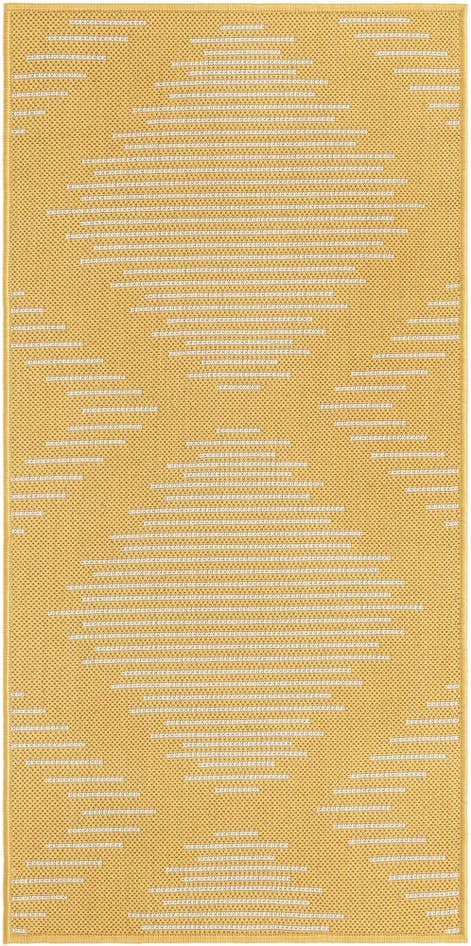 Detail image of 2' x 4' Easy-Clean Modern Indoor / Outdoor Runner Rug