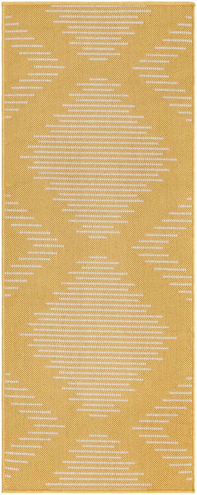 2' x 5' 3 Easy-Clean Modern Indoor / Outdoor Runner Rug