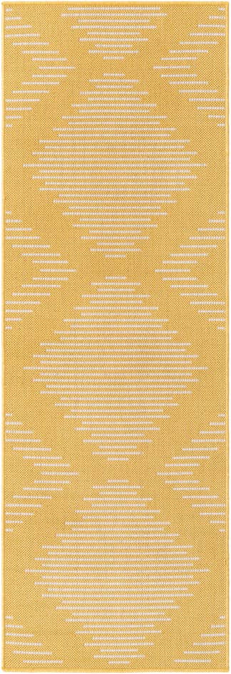 Detail image of 2' x 6' Easy-Clean Modern Indoor / Outdoor Runner Rug