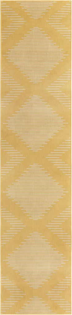 3' 3 x 14' Easy-Clean Modern Indoor / Outdoor Runner Rug