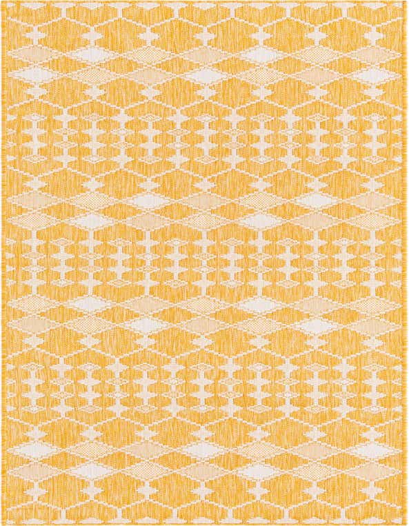 2' 7 x 10' Easy-Clean Trellis Indoor / Outdoor Runner Rug