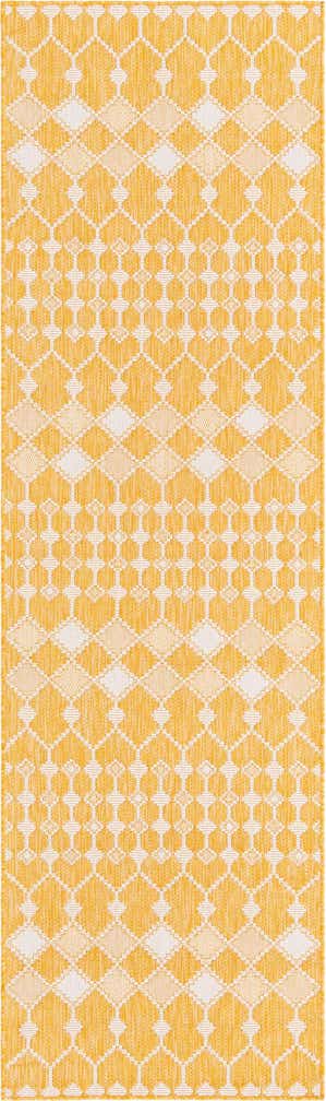 2' 7 x 10' Easy-Clean Trellis Indoor / Outdoor Runner Rug
