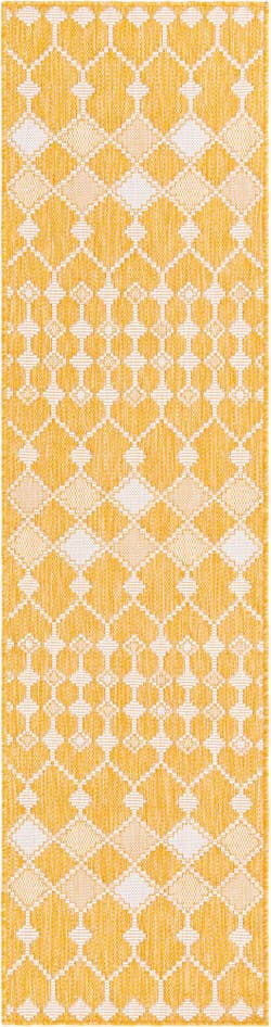 Detail image of 2' x 8' Easy-Clean Trellis Indoor / Outdoor Runner Rug