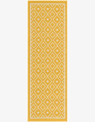 2' x 6' Easy-Clean Trellis Indoor / Outdoor Runner Rug