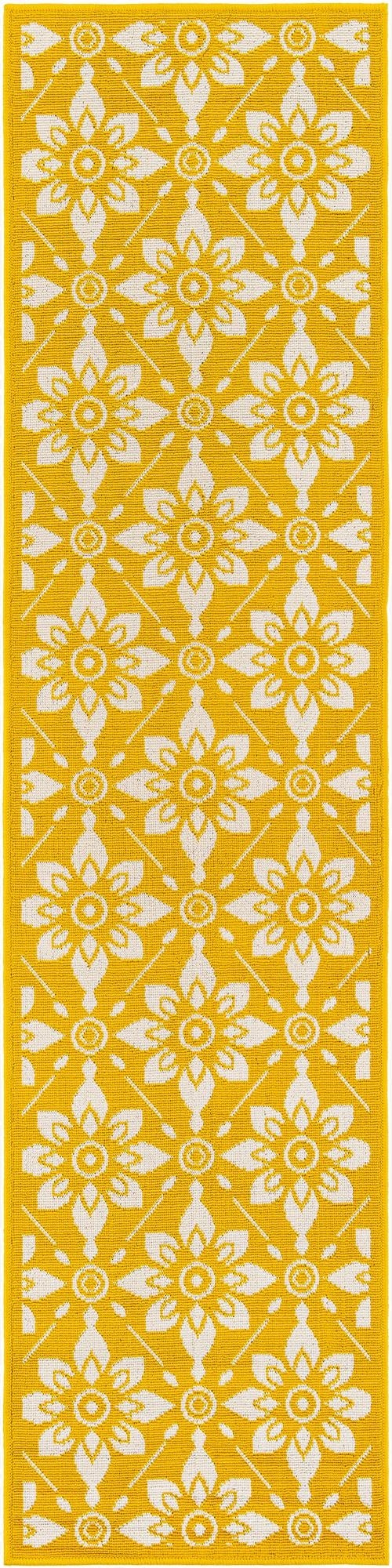 2' x 8'  Washable Trellis Indoor / Outdoor Runner Rug