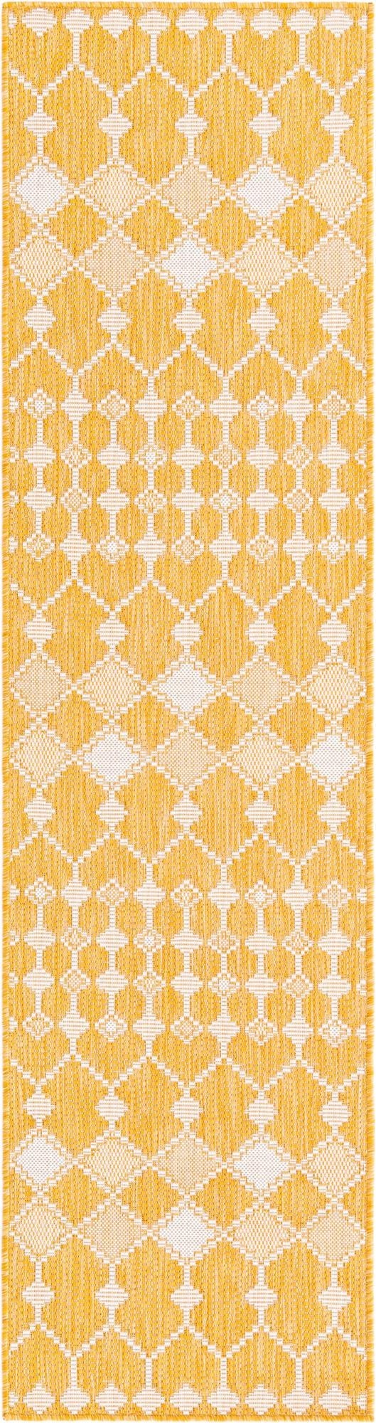 2' x 8'  Washable Trellis Indoor / Outdoor Runner Rug