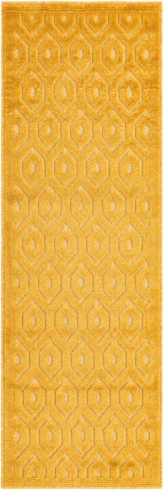 2' x 6' Easy-Clean Trellis Textured Indoor / Outdoor Runner Rug