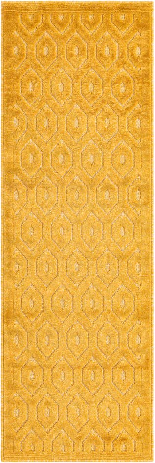 Detail image of 2' x 6' Easy-Clean Trellis Textured Indoor / Outdoor Runner Rug