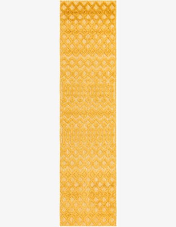 2' x 8' Easy-Clean Trellis Textured Indoor / Outdoor Runner Rug