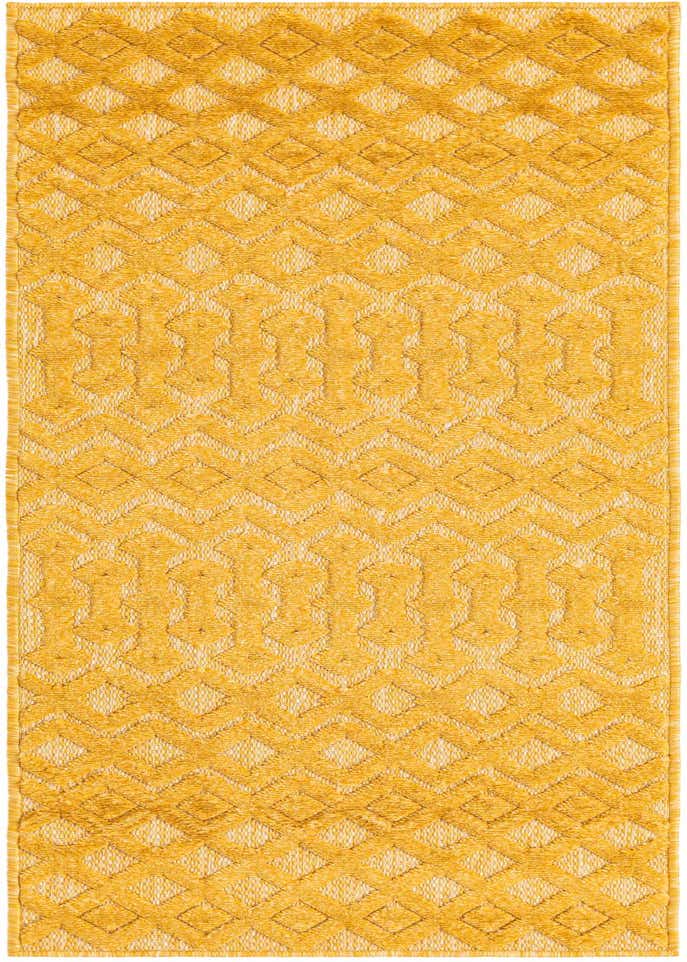 2' x 6' Easy-Clean Trellis Textured Indoor / Outdoor Runner Rug