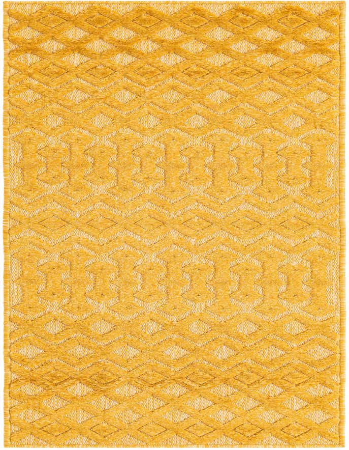 2' x 6' Easy-Clean Trellis Textured Indoor / Outdoor Runner Rug