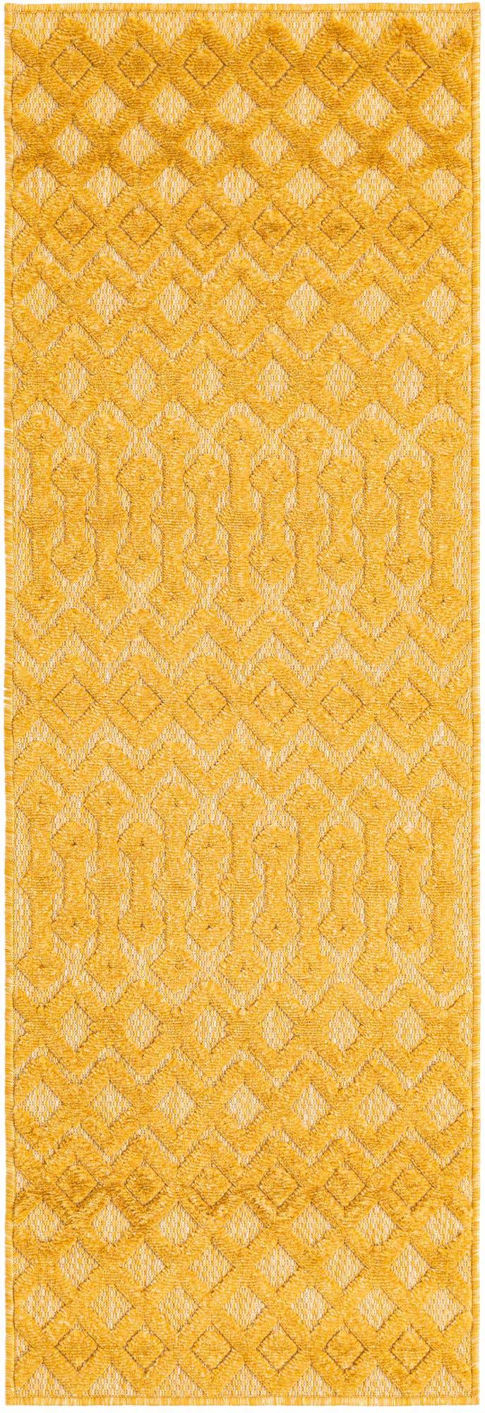 2' x 6' Easy-Clean Trellis Textured Indoor / Outdoor Runner Rug