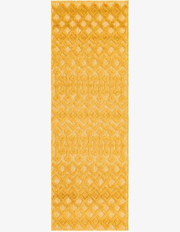 2' x 6' Easy-Clean Trellis Textured Indoor / Outdoor Runner Rug