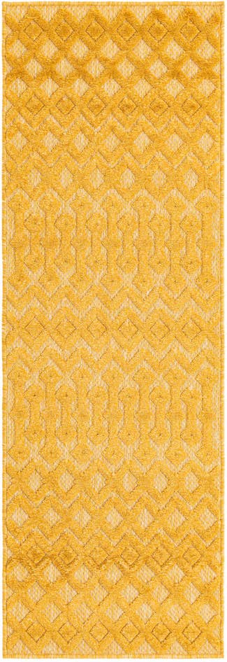 Detail image of 2' x 6' Easy-Clean Trellis Textured Indoor / Outdoor Runner Rug