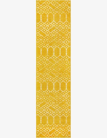Yellow Paxon Trellis Runner Rug
