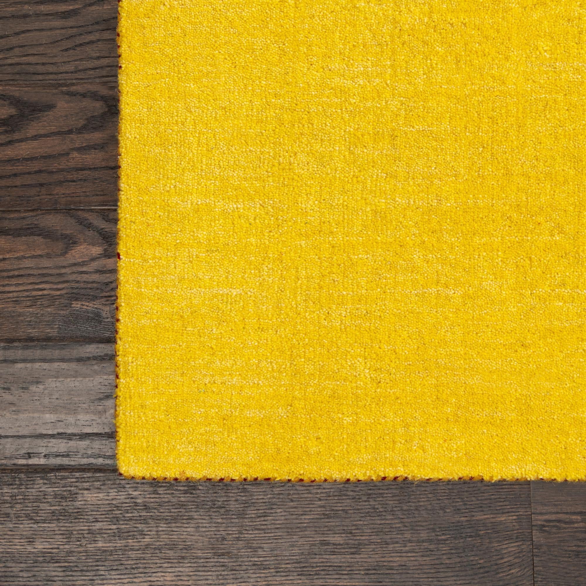 2' 7 x 16' 5 Hand Knotted Solid Gabbeh Wool Runner Rug