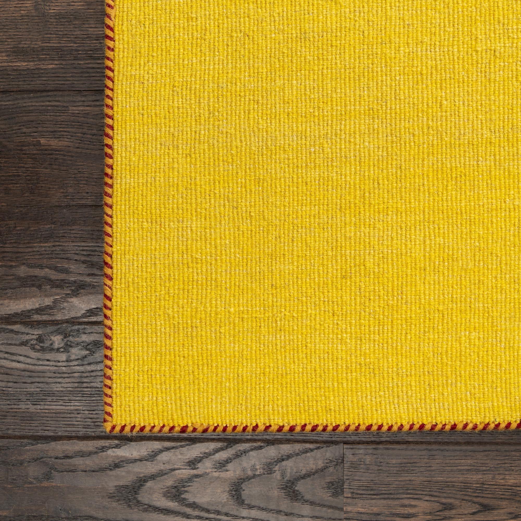 2' 7 x 16' 5 Hand Knotted Solid Gabbeh Wool Runner Rug