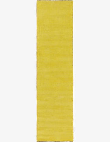 2' 7 x 9' 10 Hand Knotted Solid Gabbeh Wool Runner Rug