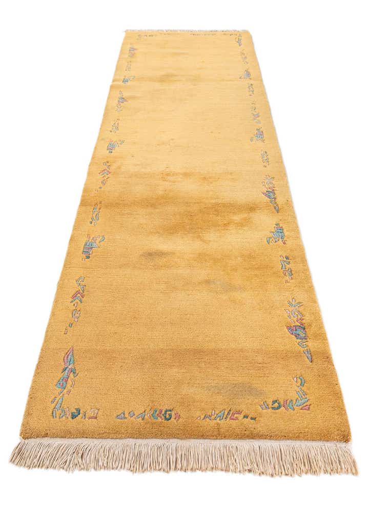 2' 9 x 10' 5 Hand Knotted Tibet Wool Runner Rug