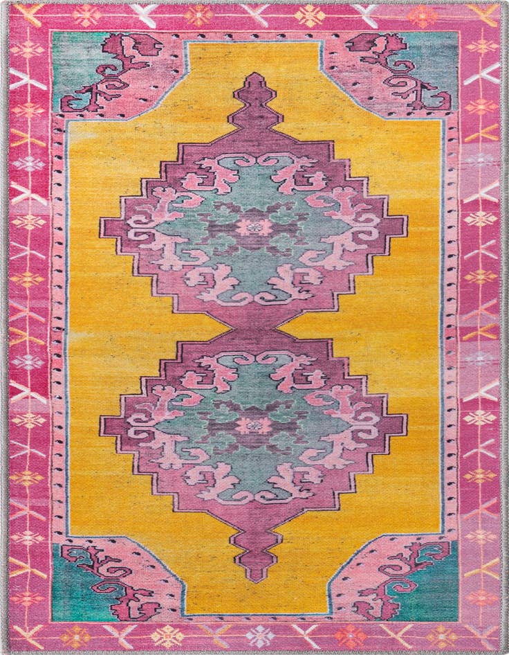 Detail image of 2' x 5' 3 Washable Timeless Runner Rug