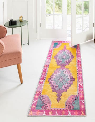 2' 6 x 14' Washable Timeless Runner Rug