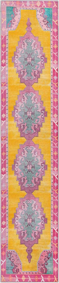 Detail image of 2' 6 x 12' Washable Timeless Runner Rug
