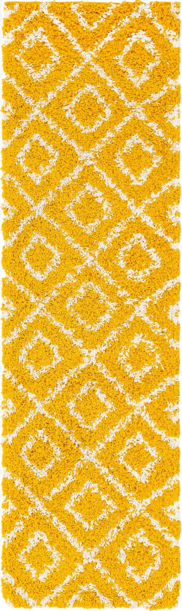 2' x 7' Trellis Shag Runner Rug