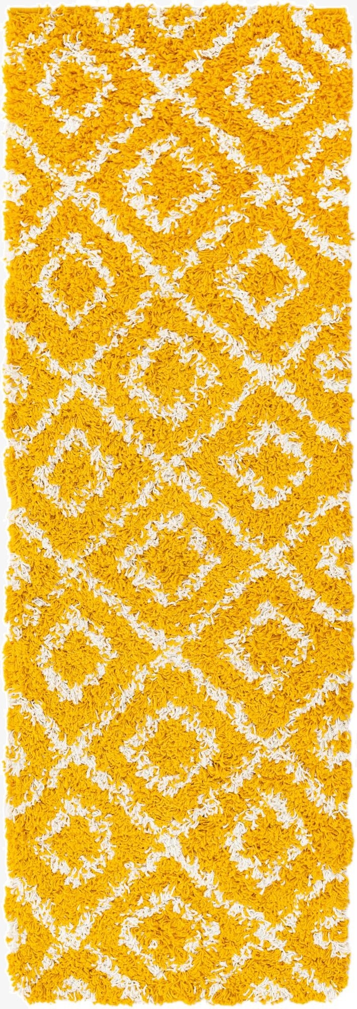 2' x 6' Trellis Shag Runner Rug