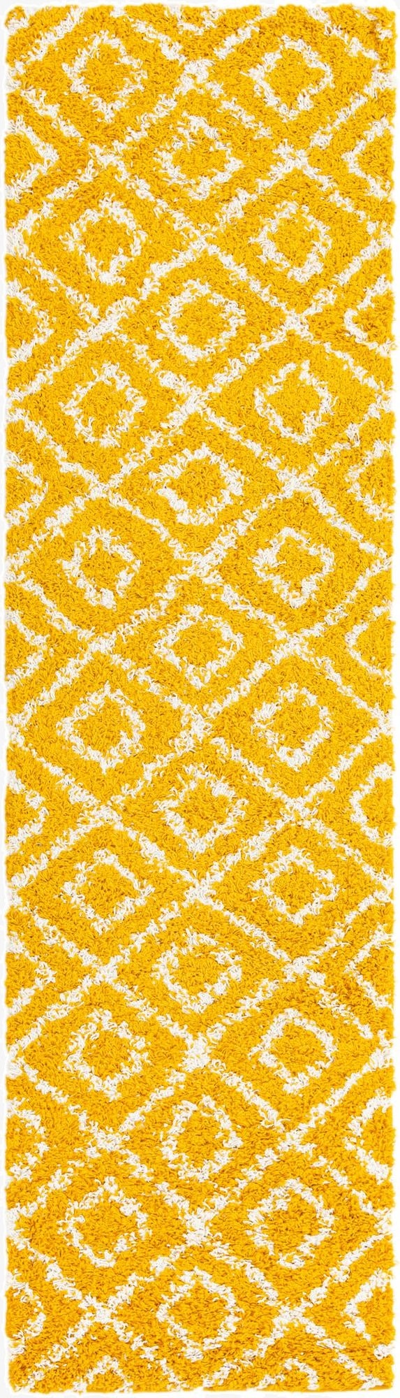 Primary image 2' 7 x 10' Trellis Shag Runner Rug