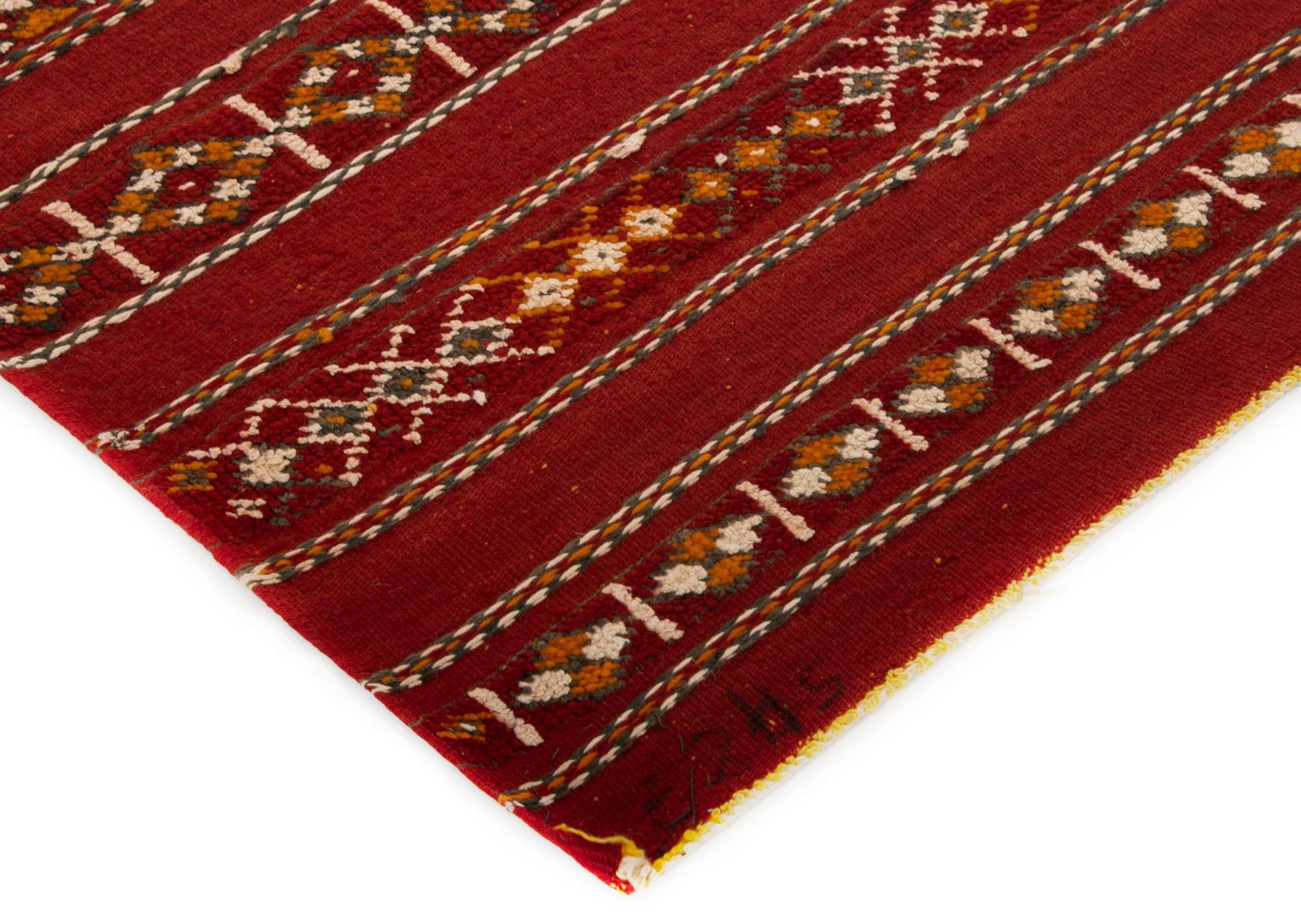 4' 11 x 10' 2 Zemour Kilim Wool Runner Rug