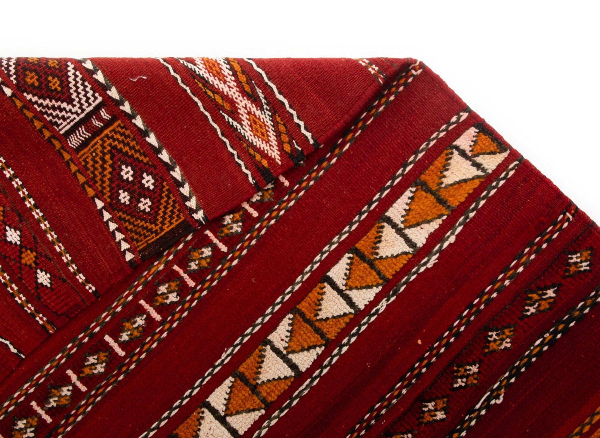 4' 11 x 10' 2 Zemour Kilim Wool Runner Rug