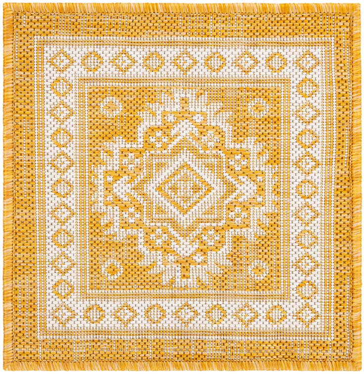 Detail image of 1' 4 x 1' 4 Easy-Clean Aztec Indoor / Outdoor Sample Rug