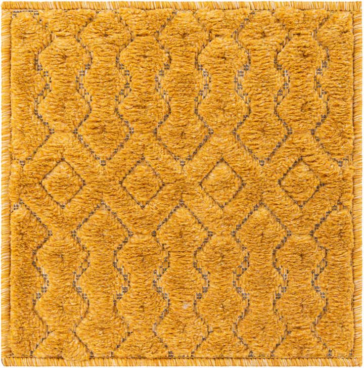 1' 4 x 1' 4 Easy-Clean Trellis Textured Indoor / Outdoor Sample Rug