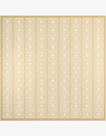 Yellow Aakaar Square Rug