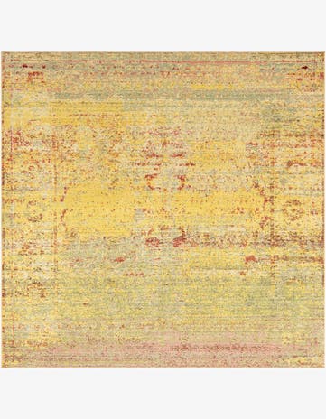 8' x 8' Aqua Square Rug