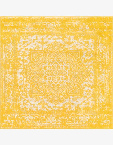 Yellow Arlington Square Rug