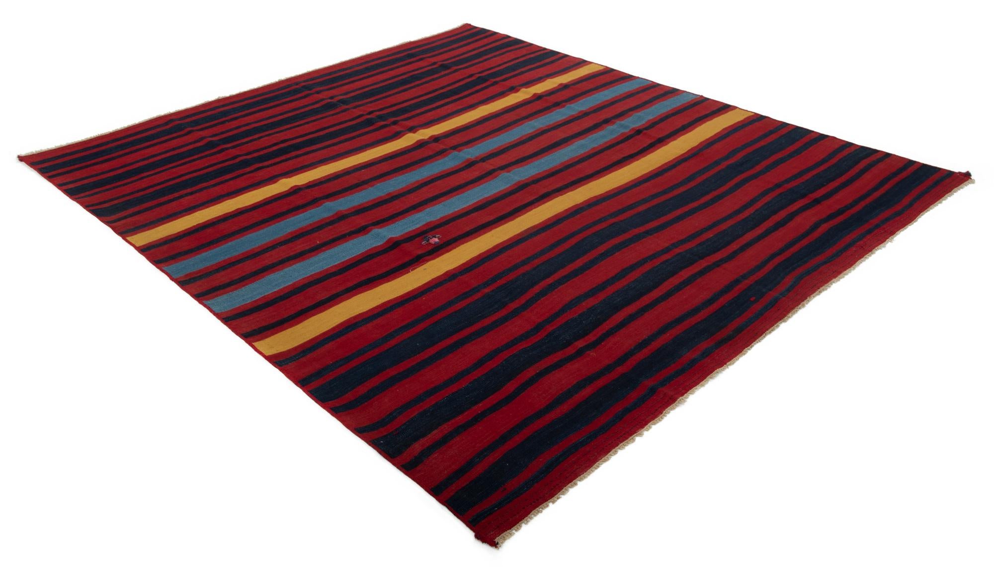 9' 5 x 9' 7 Armanibaff Kilim Wool Square Rug