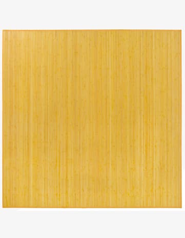 Yellow Bamboo Square Rug