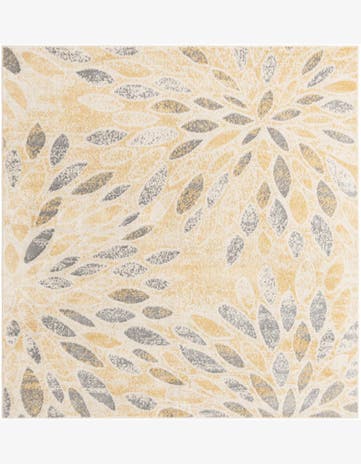 Yellow Charleston Square Rug