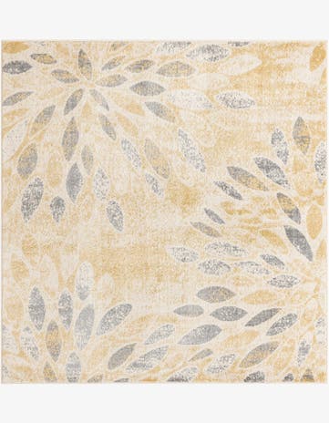 Yellow Charleston Square Rug