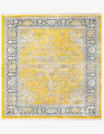 Yellow Havana Square Rug