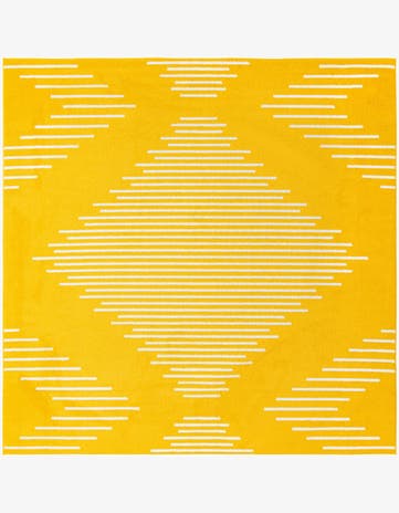 Yellow Kai Square Rug