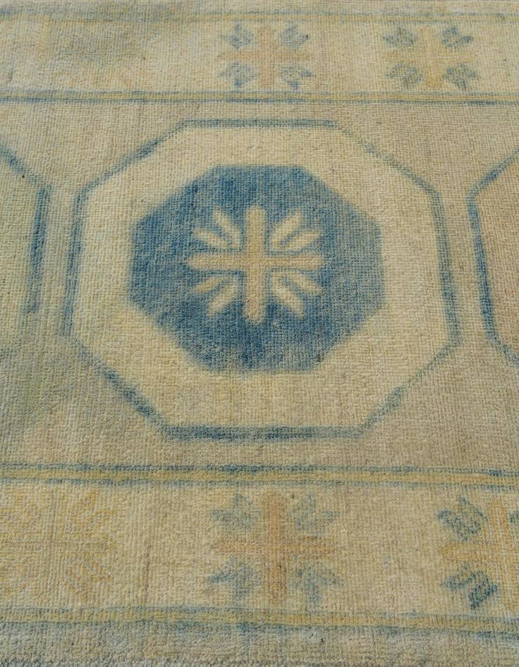 Detail image of 3' 7 x 3' 9 Hand Woven Kilim Fars Wool Square Rug